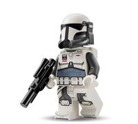 LEGO Star Wars Clone Warrior Figures: Imperial Commando with Blaster and Rocket Backpack - Alternative to Battle Pack, Clone Trooper 501st