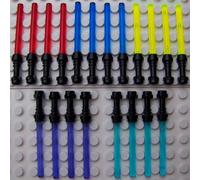 LEGO Star Wars Lightsaber with Black Handle (Pack of 20) - 5 Colours