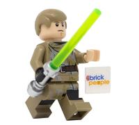 LEGO Star Wars: Luke Skywalker in Endor Outfit with Dark Green Lightsaber