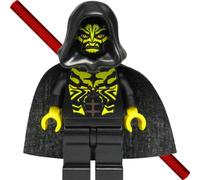 LEGO Star Wars Minifigure Savage Opress (Sith, Zabrak) and Double Lightsaber and Black Coat