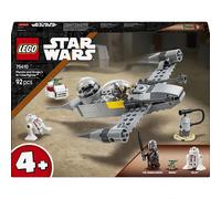 Lego Star Wars N-1 Starfighter Of Mando And Grogu Construction Game 92 Pieces Silver Kids