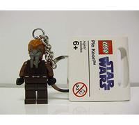 LEGO Star Wars Plo Koon Keychain, Modern, Gray, Multicolored, Men