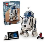 LEGO Star Wars R2-D2 Brick Built Droid Figure, Collectible May The 4th Toy with Exclusive 25th Anniversary Minifigure Darth Malak, Star Wars Gift Idea for Kids or Fans Ages 10 and Up, 75379