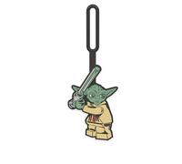 Lego Star Wars Silicone Luggage Tag for Travel Suitcase Backpack - Yoda (52222) Non-Toxic & Odorless with writable Surface on Back for ID