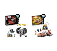 LEGO Star Wars SMART : Darth Vader’s TIE Fighter All-In-One Set 75421 & Luke’s Landspeeder Compatible Set 75420 - Interactive Toys - Gifts for 6+ Year Old Boys & Girls