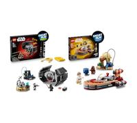 LEGO Star Wars SMART Play Bundle: Darth Vader’s TIE Fighter All-In-One Set 75421 & Luke’s Landspeeder Compatible Set 75420 - Interactive Toys - Gifts for 8+ Year Old Boys & Girls