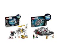 LEGO Star Wars SMART Play Bundle: Luke’s Red Five X-Wing All-In-One Set 75423 and Millennium Falcon Compatible Set 75426 - Interactive Toys - Gifts for 9+ Year Old Boys & Girls