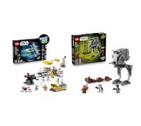 LEGO Star Wars SMART Play Bundle: Luke’s Red Five X-Wing All-In-One Set 75423 & AT-ST Attack on Endor Compatible Set 75424 - Interactive Toys - Gifts for 8+ Year Old Boys & Girls