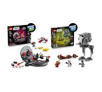 LEGO Star Wars SMART Play Bundle: Throne Room Duel & A-Wing All-In-One Set 75427 & AT-ST Attack on Endor Compatible Set 75424 - Interactive Toys - Gifts for 9+ Year Old Boys & Girls