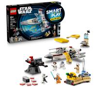 LEGO Star Wars SMART Play: Lukes Red Five X-Wing Interactive Building Toy - All-in-One Set - Reacts to How You Move and Play with a SMART Brick - Gift