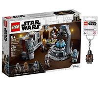 LEGO Star Wars The Armorer's Mandalorian Forge 75319 + Mandalorian Keychain Exclusive Bundle, White, 9''