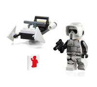 LEGO Star Wars The Mandalorian Minifigure - Imperial Scout Trooper with Blaster and Speeder Bike 75292