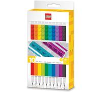 LEGO Stationery Gel Pens Kids Writing Supplies 10 Pack Assorted Colours 0.7mm