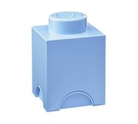 Lego Square 1-Stud 1.2L Stackable Storage Brick Light Blue Blue