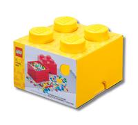 LEGO Storage Brick 4 Knobs - Yellow