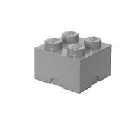 Lego Storage Brick 4 Medium Stone Grey