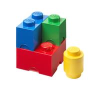 LEGO Storage Brick Multipack, Stackable Storage Boxes, Set of 4 - Perfect for LEGO Organisation, Desk Storage, and Room Décor