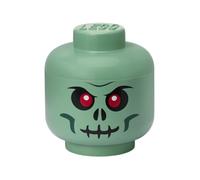 Room Copenhagen - LEGO® Storage Box Head Large, Green Skeleton - White