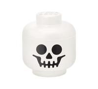 LEGO STORAGE HEAD (LARGE) - SKELETON - Polypropylene Storage Box with Lid for Kids' Toy Storage, Stackable Organizer, and Fun Storage Solution for LEGO Enthusiasts and Beyond
