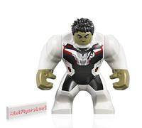 LEGO Super Heroes Avengers Endgame Minifigure - Hulk (in White Jumpsuit with Stand) 76144