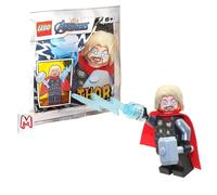 LEGO Super Heroes Avengers Minifigure - Thor with Mjolnir Hammer and Lighting Bolt ⚡️ (2020 Version)