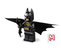 LEGO Super Heroes DC Batman Minifigure - Batman (in Black Suit with Outstretched Batcape and Bat-a-rang) 76158
