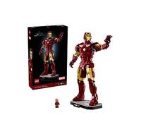 LEGO | Marvel Iron Man Mark 3 Collectors' Edition Figure - Avengers Display Model Kit for Adults - incl. a Minifigure & Arc Reactor - Collectible Gift for Fans - 76344