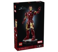LEGO | Marvel Iron Man Mark 3 Collectors' Edition Figure - Avengers Display Model Kit for Adults - incl. a Minifigure & Arc Reactor - Collectible Gift for Fans - 76344