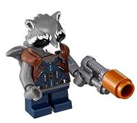 LEGO Super Heroes ROCKET RACCOON Minifigure (Dark Blue Outfit) - Split from 76102 (Bagged)