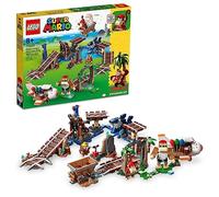 LEGO Super Mario Diddy Kong's Mine Cart Ride Expansion Set 71425, Collectible Building Toy with Brick Built Funky Kong Figure, Super Mario Gift Set for Kids Ages 8-10 to Combine with a Starter Course