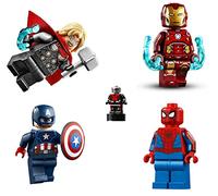 LEGO Superheroes Avengers Lot: Thor, Captain America, Spiderman, Micro Ant Man, and Iron Man