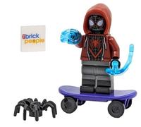 LEGO Superheroes Spider-Man: Miles Morales Minifigure with Skateboard and Web Blasts