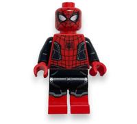 LEGO Superheroes: Spider-Man Minifigure with Red and Black Suit and Silver Trim (Upgraded Suit)