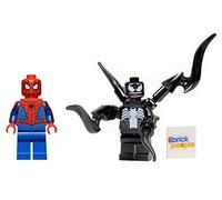 LEGO Superheroes: Spiderman and Venom Minifigures with Red LEGO Cape