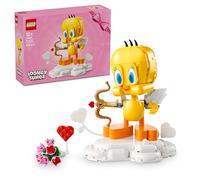 LEGO Sweetheart Tweety Bird Toy - Play & Display Looney Tunes Model with Accessories incl. a Flower Bouquet, Heart, Cupid's Bow & a Cloud Stand - Gift for 12+ Year Old Girls & Teens - 40824