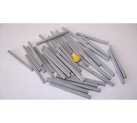 LEGO TECHNIC 40-Piece Axle Set - 7L - Light Grey - Including 1 Yellow Head
