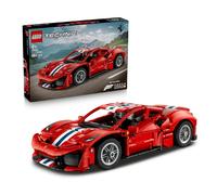 LEGO Technic Ferrari 488 PISTA Car Toy - Model Kit w/ V8 Engine, Steering & Differential - Gaming Decor - Birthday Gift for 9+ Year Old Boys & Motorsport Fans - 42235