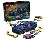LEGO Technic Custom Garage Ford Mustang GT Car Toy - Model Kit w/ V8 Engine, HOG Steering & Swappable Body Parts - Birthday Gift Idea for 10+ Year Old Boys - 42236