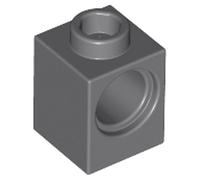 LEGO Technic, Brick 1 x 1 with Hole, Part 6541, Choose Your Colour (Dark Bluish Gray, 10, count)