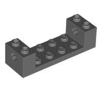 LEGO Technic, Brick 2 x 6 x 1 1/3 with Axle Holes and Bottom Stud Holders, Part 3668, Choose Your Colour, Part 3668, Choose Your Colour (Dark Bluish Gray, 5, count)