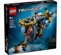 LEGO Technic Deep-Sea Research Submarine Toy - Vehicle Set with Spinning propellers, Air tanks and a cockpit for Imaginative Play - Birthday Gift for 9+ Year Old Boys & Girls 42201