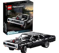 LEGO Technic Fast & Furious Dom's Dodge Charger 42111 - 1,077-Piece Display Model with V8 Engine, Pistons, Nitro & Wheelstand