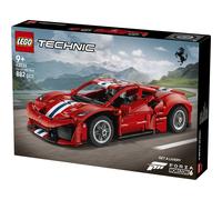 LEGO Technic Ferrari 488 PISTA Car Toy - Model Kit w/ V8 Engine, Steering & Differential - Gaming Decor - Birthday Gift for 9+ Year Old Boys & Motorsport Fans - 42235