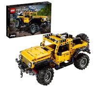LEGO Technic Jeep Wrangler 4x4 Toy Car 42122 Model Building Kit - All Terrain Off Roader SUV Set Authentic and Functional Design STEM Birthday Gift