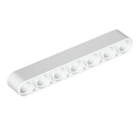 LEGO Technic, Liftarm Thick 1 x 7, Part 32524, Choose Your Colour (White, 2, count)