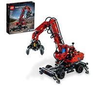 LEGO Technic Material Handler Crane 42144 Building Set for Ages 10+; A Gift for Kids Who Love Pneumatic Models and Construction Site Toys (835 Pieces)