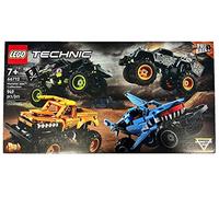 LEGO Technic Monster Jam Collection 66712 Model, Building Kit, 2-in-1 Pull Back Toy, Megalodon, Grave Digger, El Toro Loco and Max-D Monster Trucks, Ages 7+, 949 Pieces (2022), Multicolor