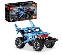 LEGO Technic Monster Jam Megalodon Building Set, 2 in 1 Pull Back Shark Truck to Lusca Low Racer Car Toy, DIY Building Toy Ideas for Outdoor Play for Kids, Boys, and Girls Ages 7 and Up, 42134