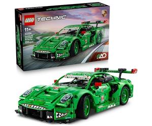 LEGO Technic Porsche 911 GT3 R REXY AO Racing Car Toy - Model Kit w/ 6-Cylinder Engine, Rear-Wheel Drive and Dinosaur Design - Gift for 11+ Year Old Boys & Motorsport Fans - 42224
