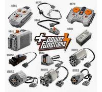 Lego Technic Power Functions Parts Lot with Motor, Remote, Receiver & Battery Box for Building SetsAAA Battery Box